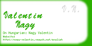 valentin nagy business card